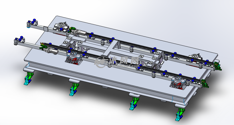 往复机构大型移动滑台机器人第七轴