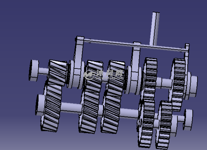 三轴四档变速器设计