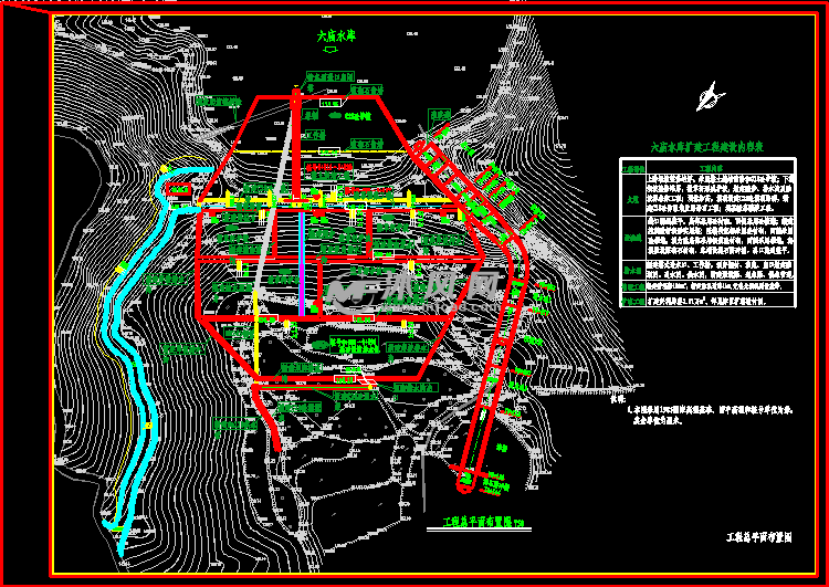 小二型土石坝大坝设计图