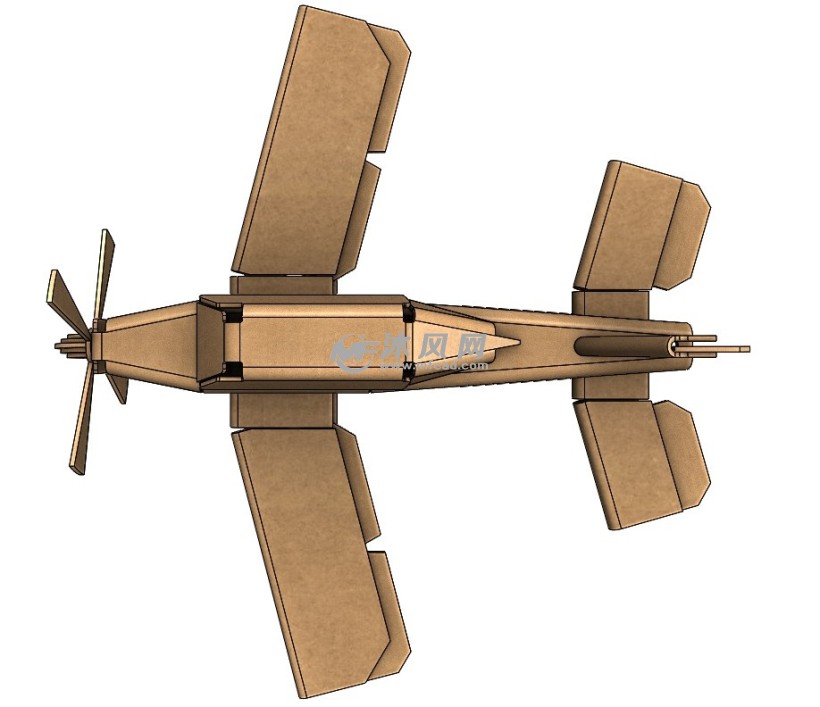 纸板飞机模型设计
