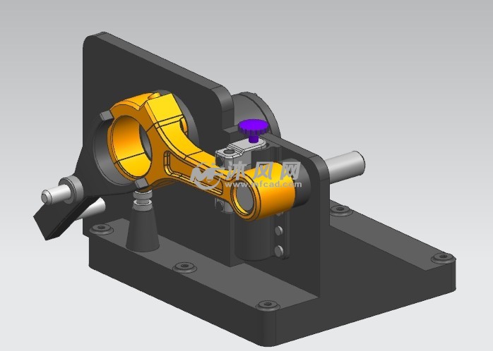 金刚镗连杆大小头孔夹具