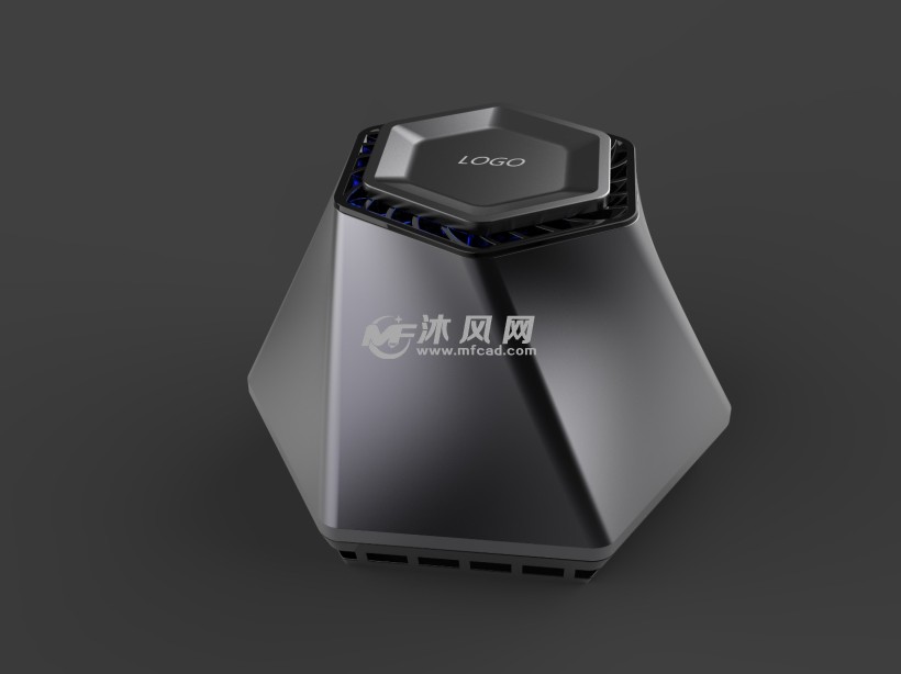 车载净化器外观设计sw - 家用电器图纸 - 沐风网