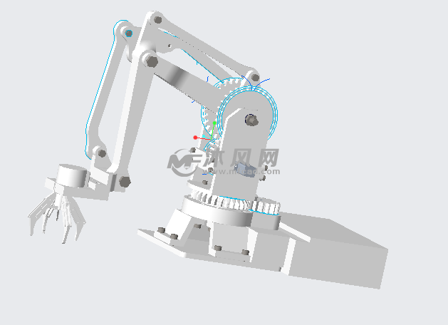 四轴机械臂sw - 机器人模型图纸 - 沐风网