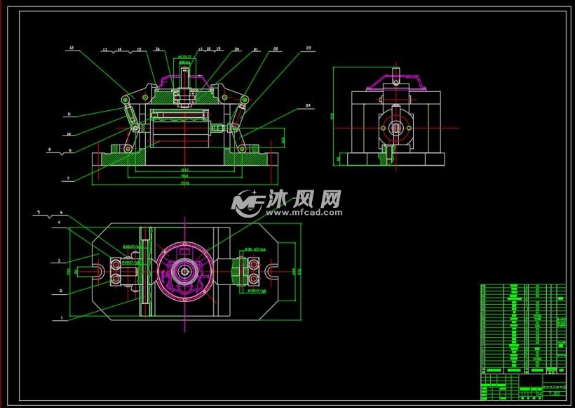 ca1離合器外殼鏜中心孔方案2立式鏜床