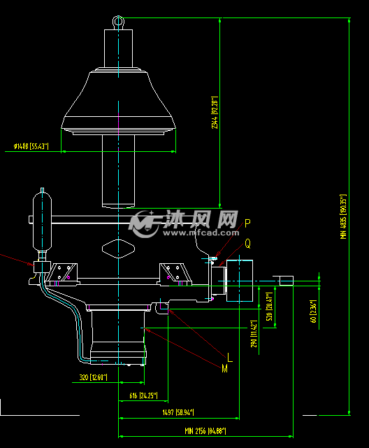 ch660单缸液压圆锥破碎机安装图 - 工程机械/建筑机械图纸 - 沐风网