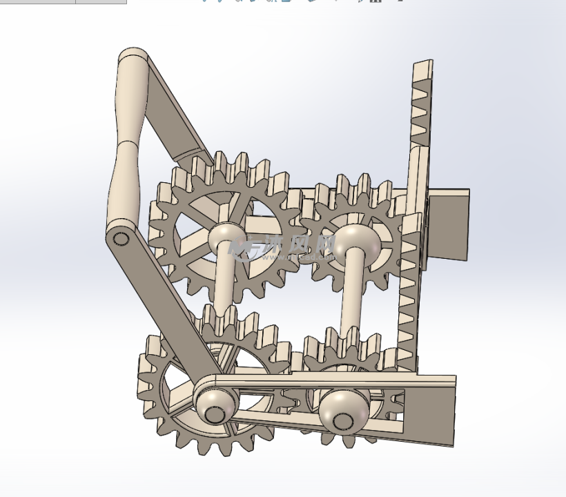 齿轮机械开关机构结构图
