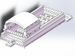 玻璃窑炉耐材钢结构