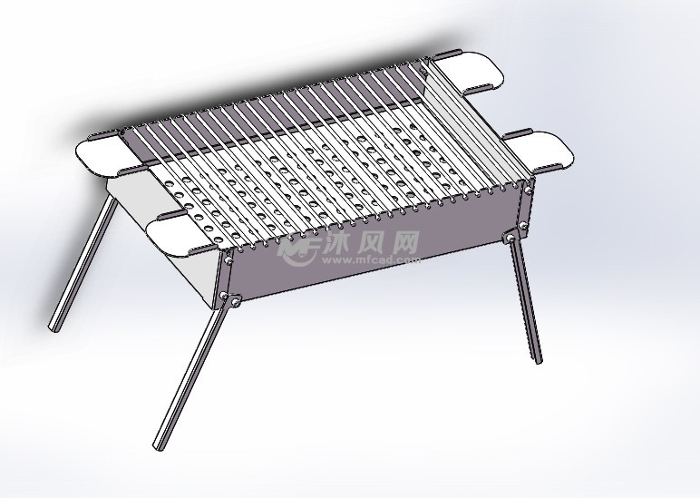 可拆卸折叠烧烤架