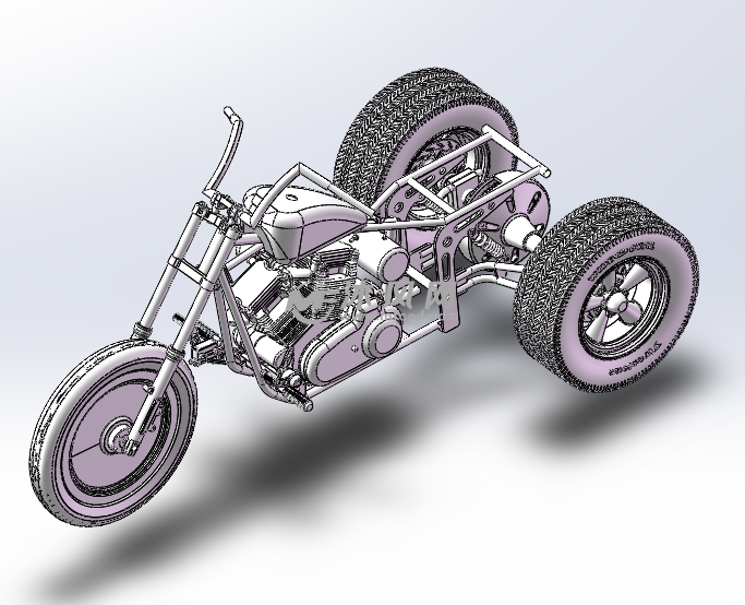 电动三轮车设计模型图纸