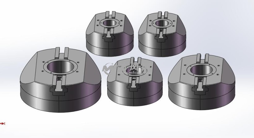 5种rotanc2爪动力卡盘模型