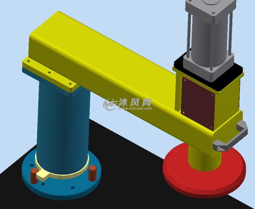 手动旋转压紧机构