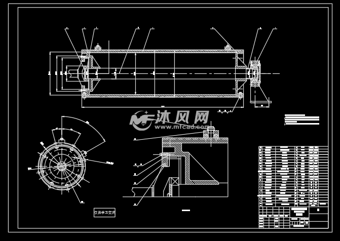 5010t通用起重机卷筒图