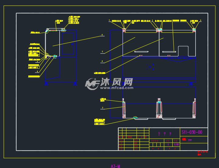 一套有机玻璃防护罩 - 机床附件图纸 - 沐风网