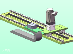 斜齿轮齿条的直线运动模组
