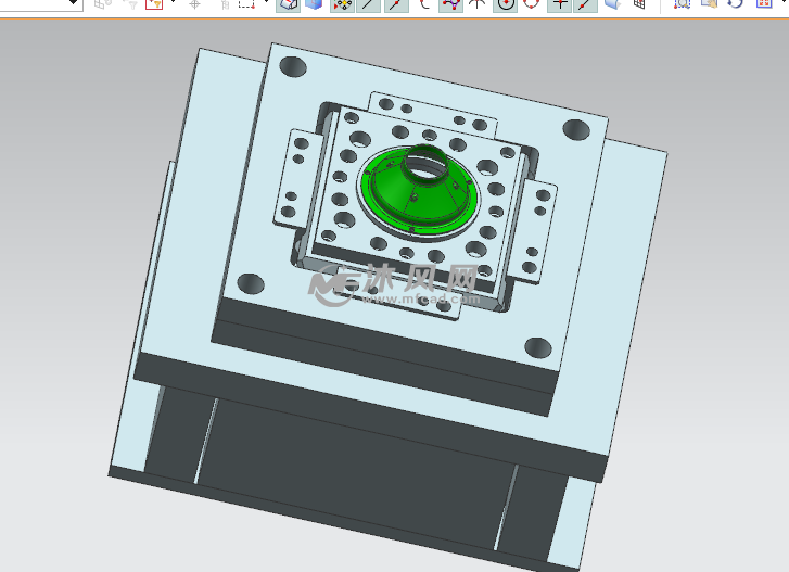 汽车排气端锥旋切模具
