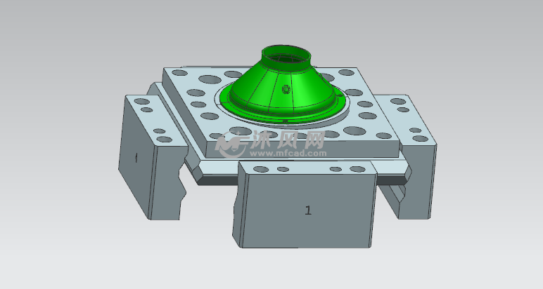 汽车排气端锥旋切模具