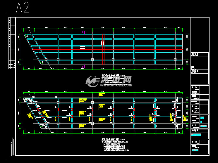 7龙门广场架空平台结构平面布置图