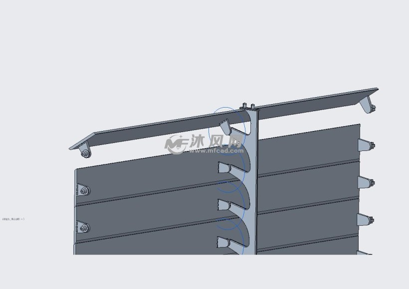 空调柜机导风板设计