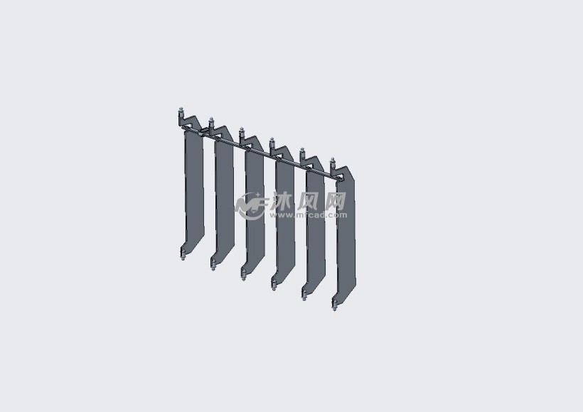 空调柜机竖导风板设计