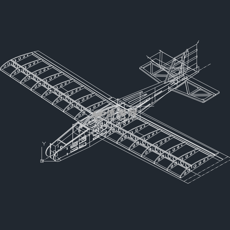 25级轻木练习飞机 - 玩具公仔图纸 - 沐风网