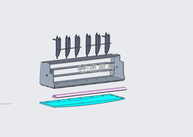 空调柜机出风口爆炸图