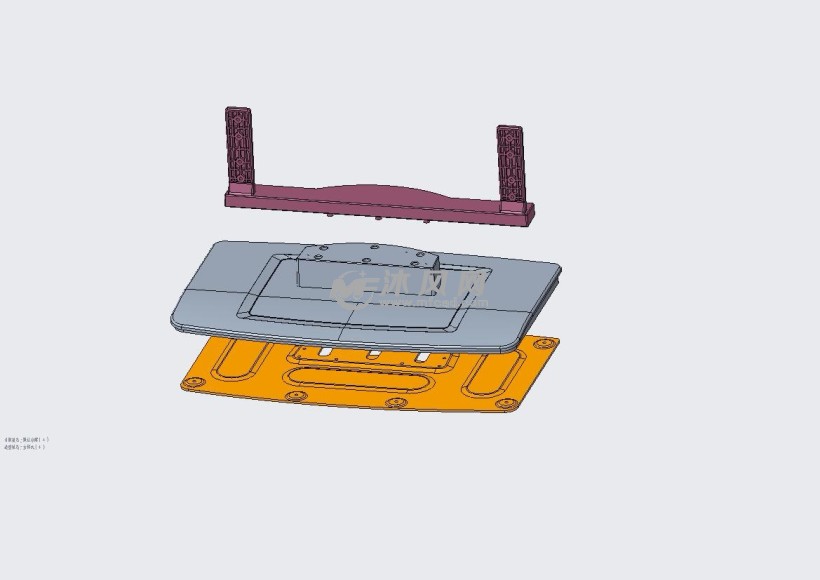 电视支撑底座设计