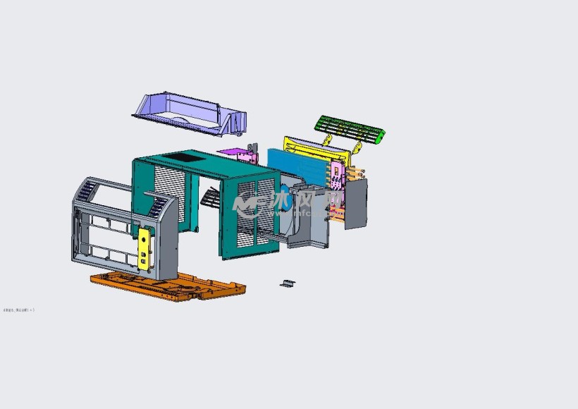 美式窗机空调爆炸图