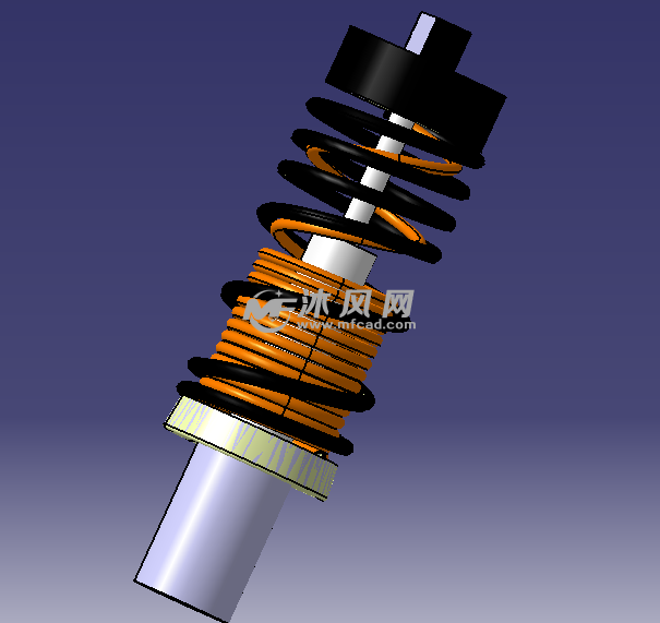 减震器设计三维模型