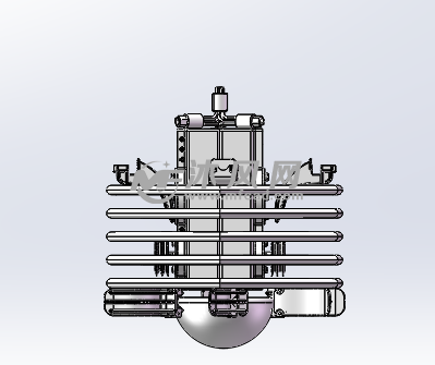 圆形减压装置 侧视图