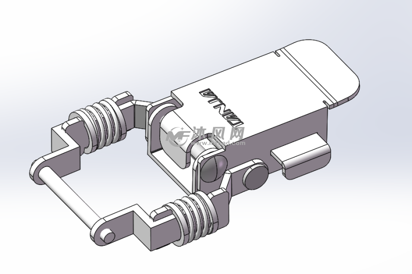 双弹簧搭扣锁扣