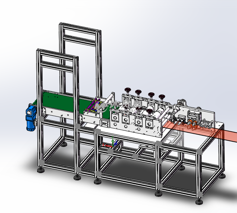 kn95内置鼻梁切片口罩机 - 输送和提升设备图纸 - 沐风网