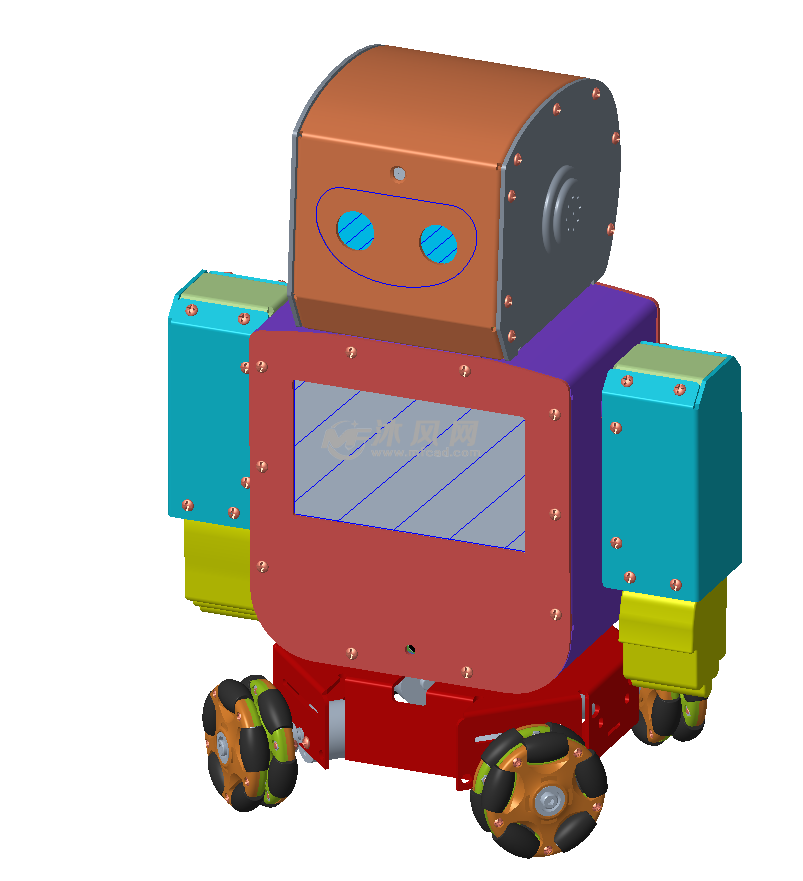 人工智能ai编程学习机器人 - 机器人模型图纸 - 沐风网