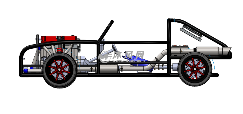 钢管改装越野车 - 乘用车图纸 - 沐风网
