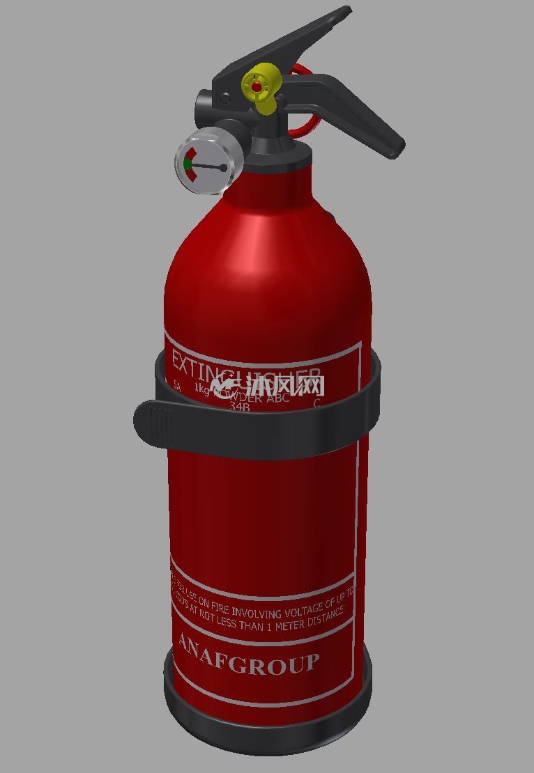 灭火器1kg设计模型