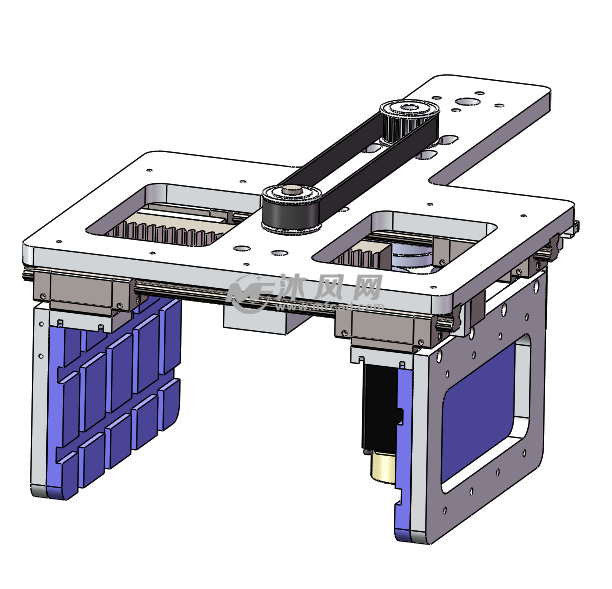 电动夹持机构 - 五金工具图纸 - 沐风网