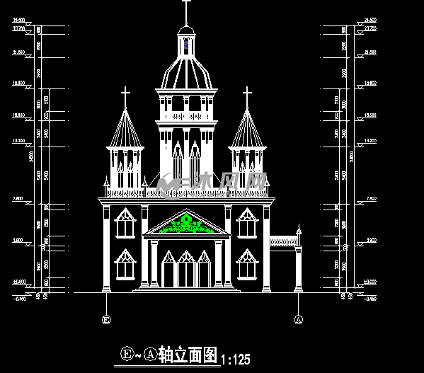 传统教堂设计图纸