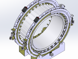 可变径锥筒随动抱圆装置