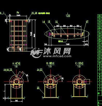阴极电泳超滤水洗槽槽体结构图