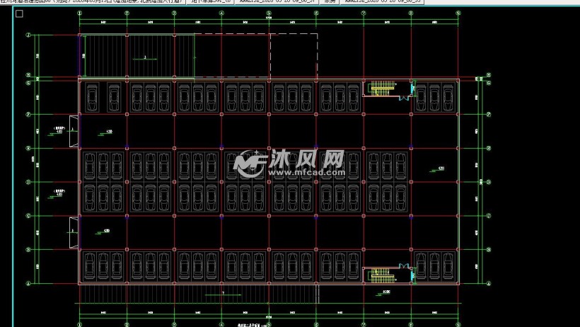 三層立體停車庫平面佈置方案