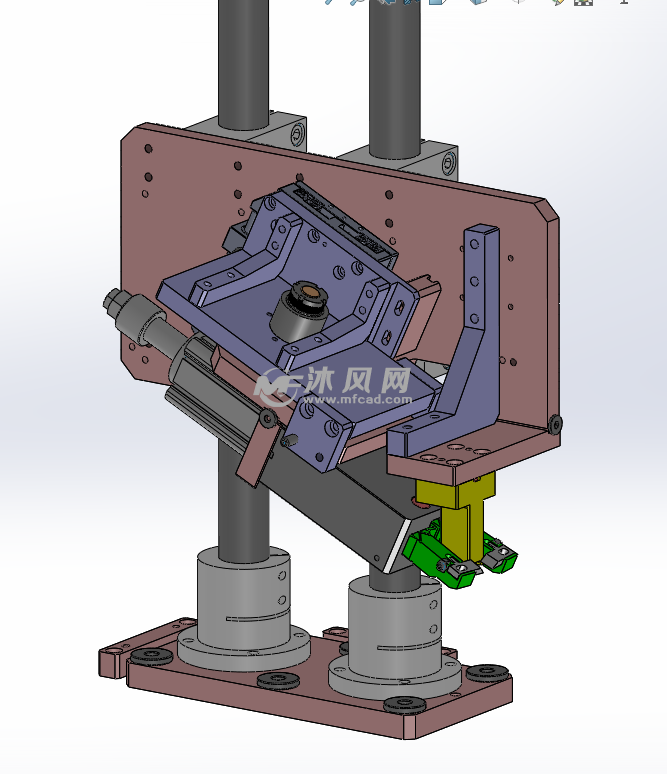 铜线中心对称自动剪切机构