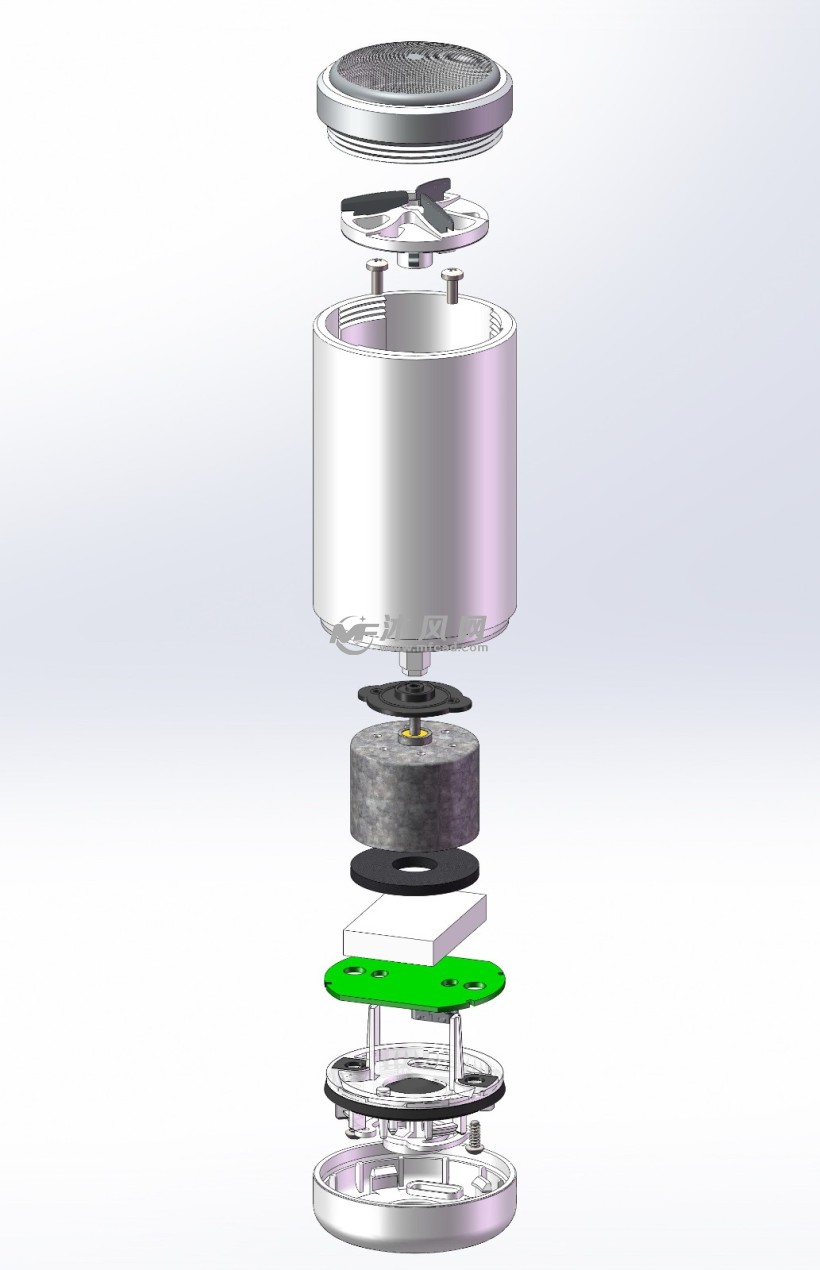 迷你剃须刀 爆炸图