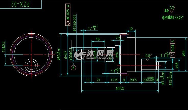 偏心軸部組結構設計圖