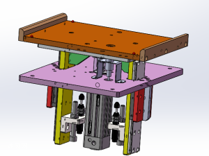 气缸顶升机构图