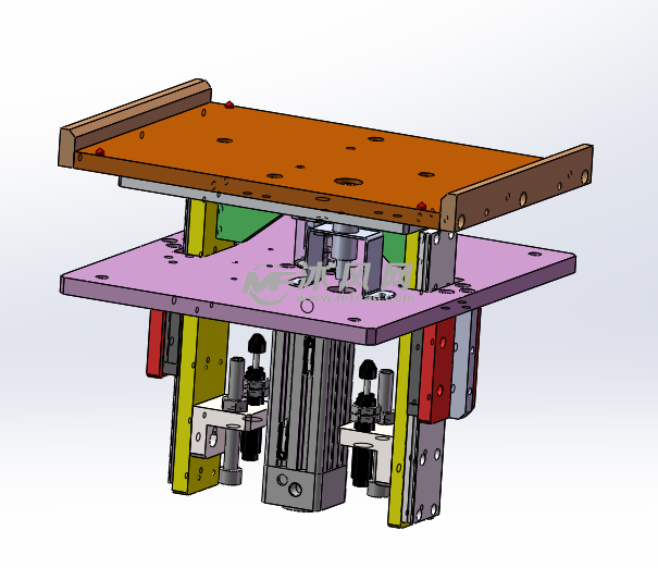 气缸顶升机构图