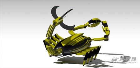 机械仿生蝎子结构图