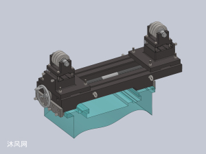 车床配中心托架