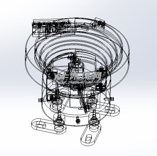 带详细零部件振动盘 - 电子产品制造设备图纸 - 沐风网
