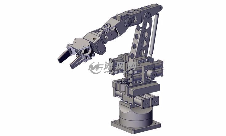 水下液压六轴机器人 - 机器人模型图纸 - 沐风网