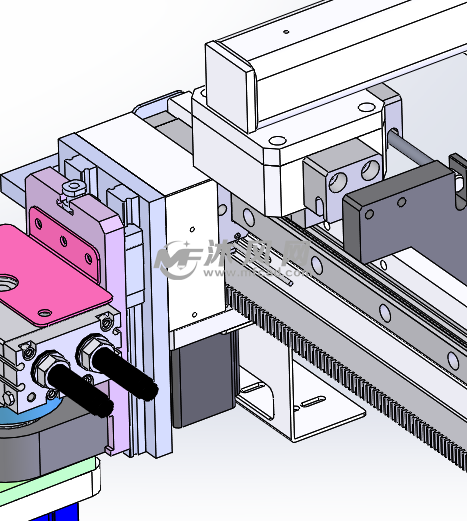 带旋转可折叠卸料机构