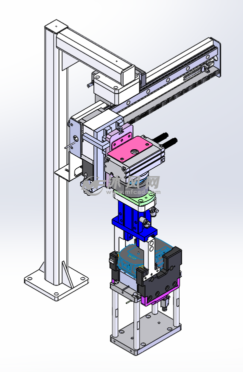 带旋转可折叠卸料机构